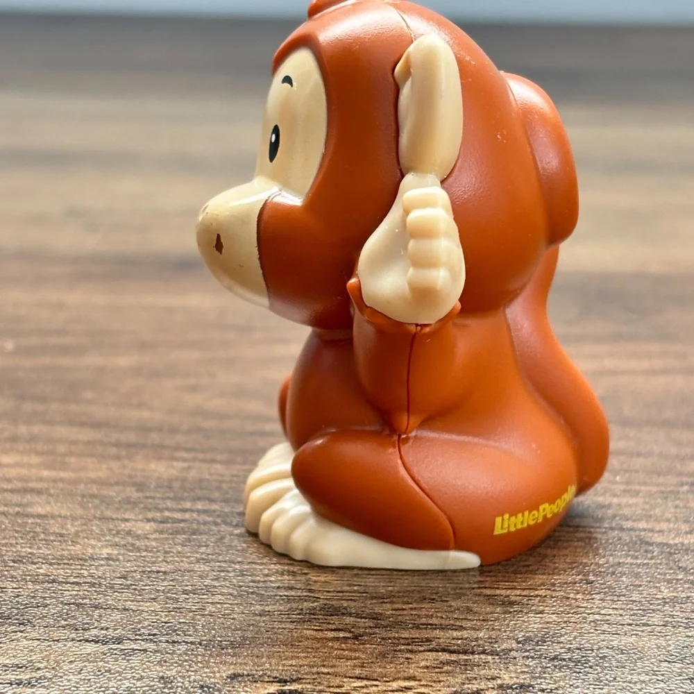 Fisher Price Little People Light Brown Monkey Zoo Safari Toy Animal Figure 2018
